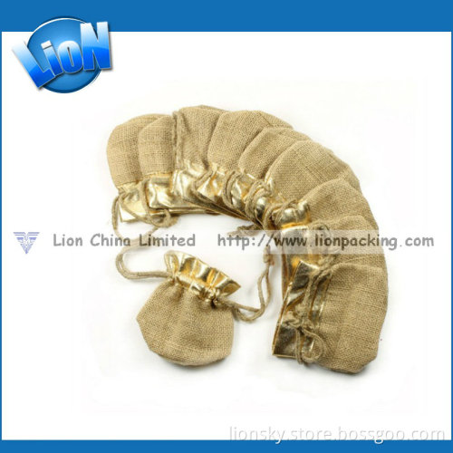 Jewelry Burlap Jute Hemp Pouch